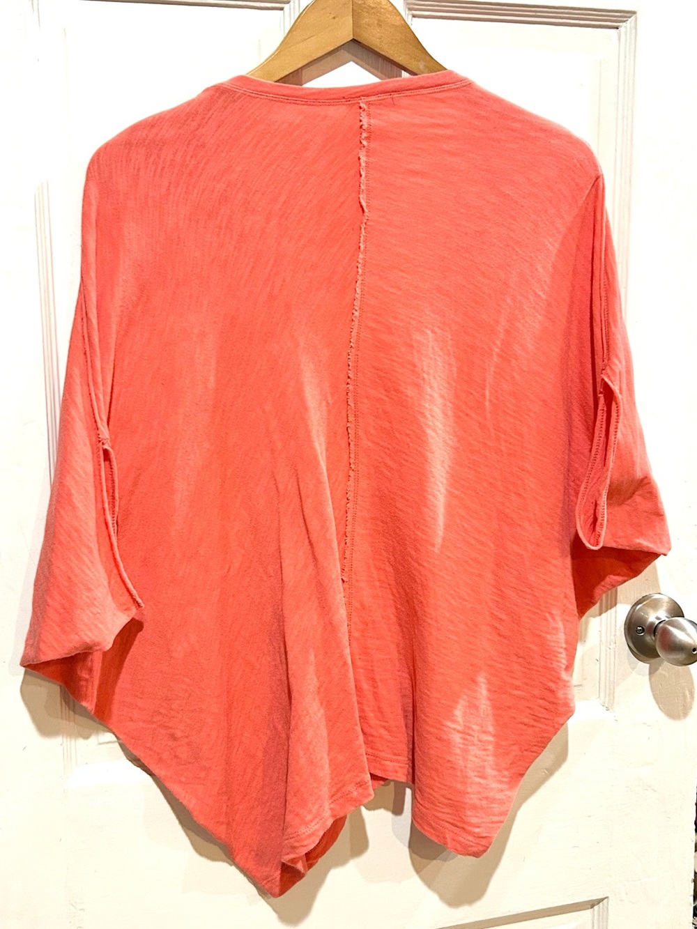 Anthropologie Bordeaux Noelie Coral Dolman Top Casual Relaxed Cotton Size S - Picture 5 of 7